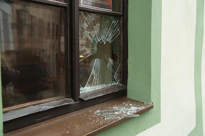 A2B Glass are able to board up broken windows while they are being repaired in Upton.